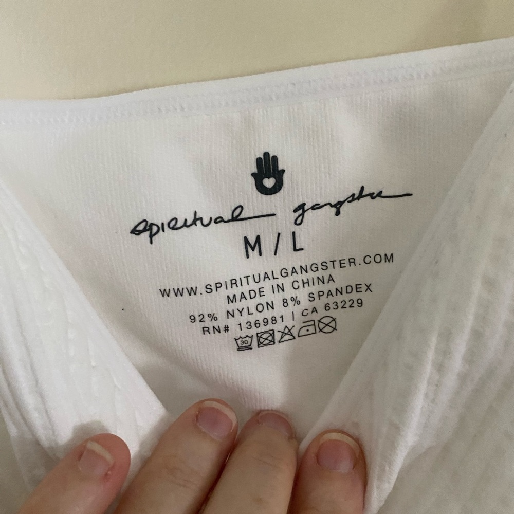 NWT Spiritual Gangster Row Seamless Crop Tank M/L - Picture 5 of 11